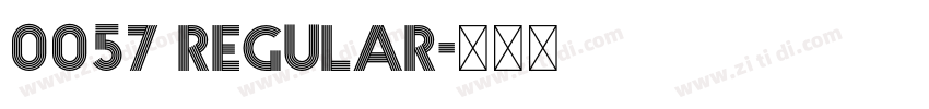 0057 Regular字体转换